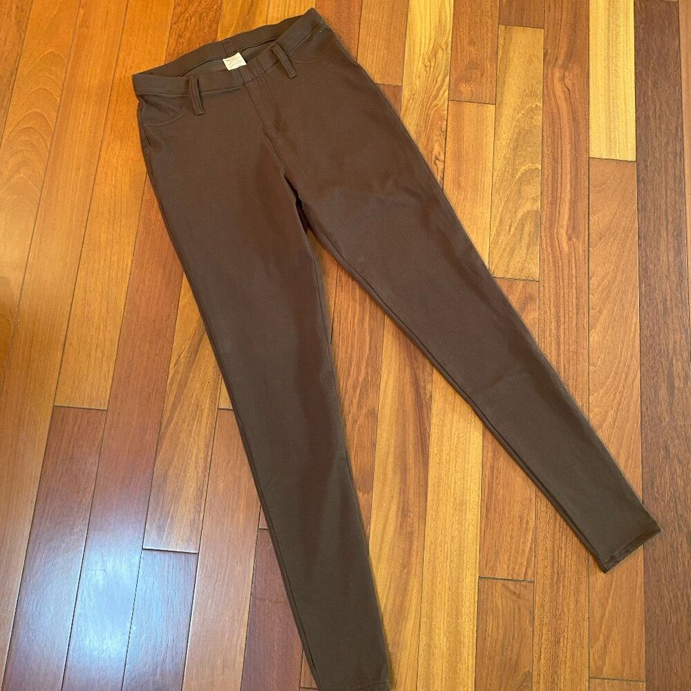 Vintage Basic Brown Leggings size Small Granola